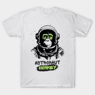 Monkey Astronaut Astrochimp Odyssey T-Shirt